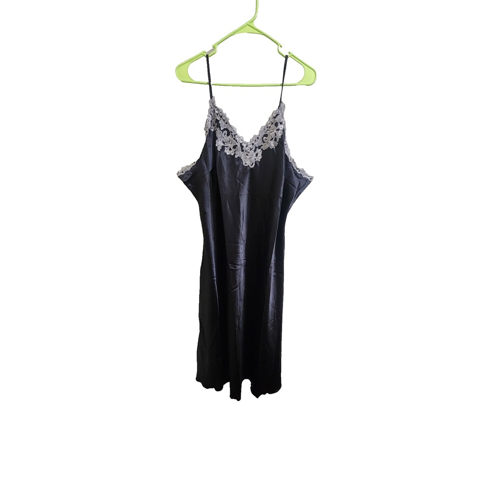 Nightgown Lace Satin Chemise Sleepwear XXL